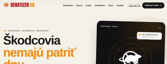 Náhľad realizácie KFG — Deratizer.sk